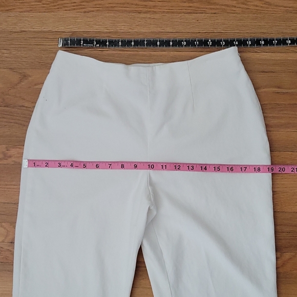 Steinmart White Cotton Stretch Crop Pants - Picture 4 of 9